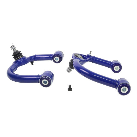 Polyurethane bushings SuperPro Front Upper Control Arm Complete Assembly Fixed Offset + Ball Joint +2° Caster for Toyota/Lexus | races-shop.com