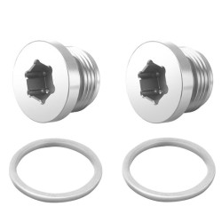 Billet Aluminium Oil Thermostat Housing Plugs For BMW N54/ N55/ S55