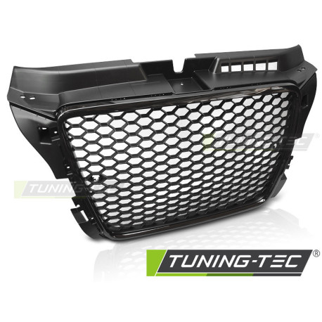 Body kit and visual accessories GRILLE SPORT GLOSSY BLACK PDC fits AUDI A3 08-12 | races-shop.com