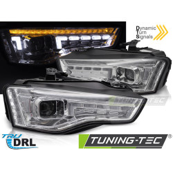 HALOGEN HEADLIGHTS LED CHROME SEQ fits AUDI A5 11-16