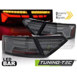 LED BAR TAIL LIGHTS SMOKE SEQ fits AUDI A5 11-16 OEM BULB