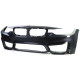 Outlet Sport front bumper + spoiler sword fits BMW 3 Series F30 F31 F80 11-19 INCOMPLETE | races-shop.com