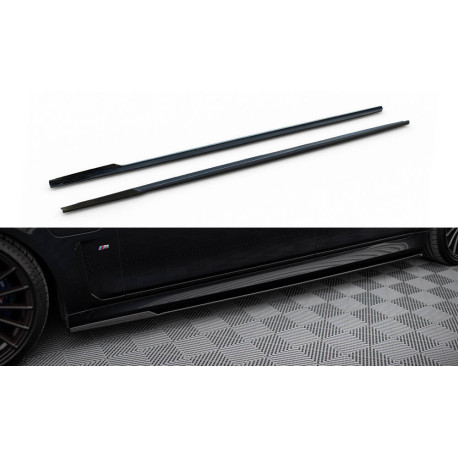Outlet Side Skirts Diffusers V.2 for BMW 7 Long M-Pack G12 DAMAGED | races-shop.com
