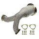 Down pipes and dump pipes Downpipe with heat shield for Audi Q8 55TFSI, EA839 motor, 2019+ | races-shop.com