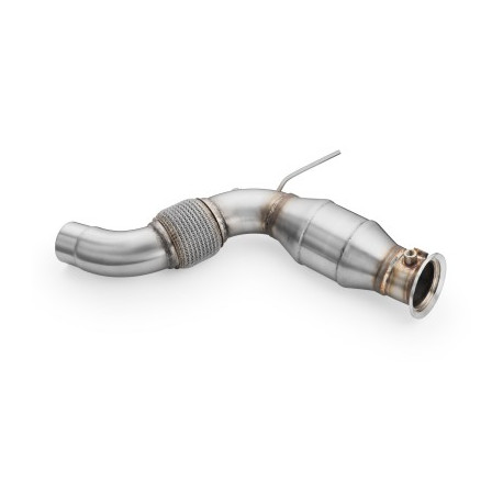 Down pipes and dump pipes Downpipe BMW F06, F12, F13 640d/dx N57Z with silencer | races-shop.com