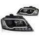 Lighting HEADLIGHTS TUBE LIGHT DRL BLACK for AUDI A3 8P 08-12 | races-shop.com