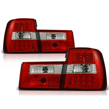 Lighting LED TAIL LIGHTS RED WHITE fits BMW E34 02.88-12.95 SEDAN | races-shop.com