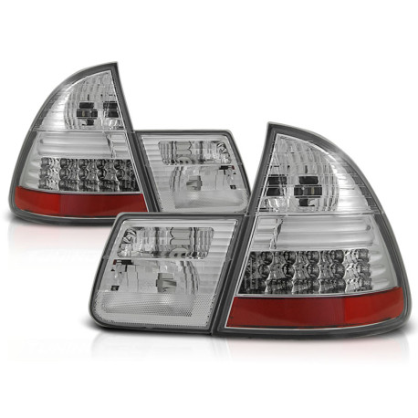 Lighting LED TAIL LIGHTS CHROME for BMW E46 99-05 TOURING | races-shop.com