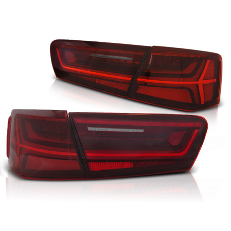 Lighting LED BAR TAIL LIGHTS RED WHITE SEQ fits AUDI A6 C7 11-14 LIMOUSINE | races-shop.com