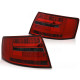 Lighting LED BAR TAIL LIGHTS RED SMOKE fits AUDI A6 C6 SEDAN 04.04-08 6-PIN | races-shop.com