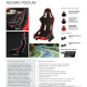 Sport seats without FIA approval Racing seat RECARO Podium CF - Alcantra Black / Leather Red | races-shop.com