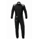 FIA race suit OMP ONE-S Air, black/silver