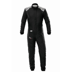 FIA race suit OMP ONE-S Air, black/silver