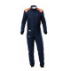 Suits FIA race suit OMP ONE-S Air, navy blue/fluo orange | races-shop.com