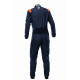 Suits FIA race suit OMP ONE-S Air, navy blue/fluo orange | races-shop.com