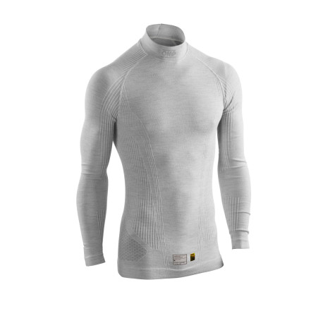 Underwear OMP TECNICA EVO my2026 underwear top FIA, silver/white | races-shop.com