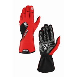 Karting gloves OMP KS-3 my2026 (external stitching), red/black