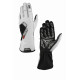 Gloves Karting gloves OMP KS-3 my2026 (external stitching), white/black | races-shop.com