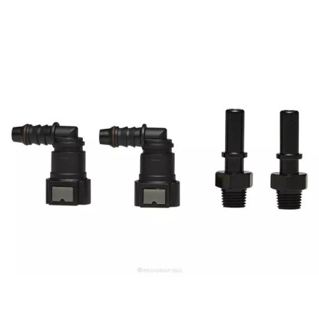 Plastic fittings for hoses Ryco Quick Connector Set – 1/4" NPT to 10 mm Fuel Hose RFA225 | races-shop.com