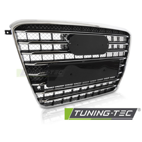 Body kit and visual accessories GRILLE SPORT BLACK CHROME PDC fits AUDI A8 D4 09-13 | races-shop.com