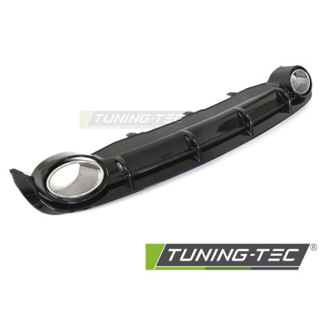Body kit and visual accessories DIFFUSOR TWIN OUTLET GLOSSY BLACK SPORT STYLE fits AUDI A6 C7 11-14 | races-shop.com