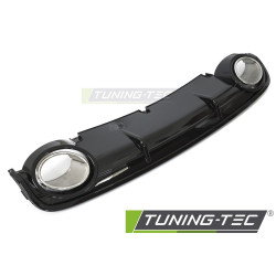 DIFFUSOR TWIN OUTLET GLOSSY BLACK SPORT STYLE fits AUDI A6 C6 04-11