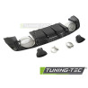 DIFFUSOR TWIN OUTLET GLOSSY BLACK SPORT STYLE fits AUDI TT 8S 14-18