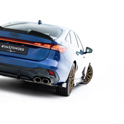 Street Pro Rear Side Splitters Audi S5 Sedan / Avant B10 (Black + Gloss Flaps)
