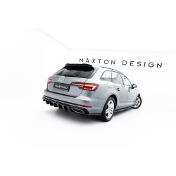 MAXTON DESIGN rear diffuser for Audi A4 / A4 S-Line Sedan / Avant B9, glossy black