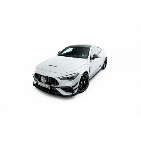 Body kit and visual accessories Street Pro Front Splitter Mercedes-AMG CLE 53 Aero C236 (black-red) | races-shop.com