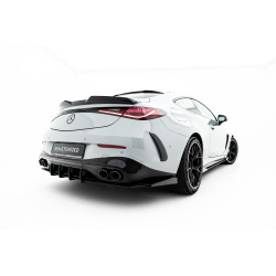 Street Pro Rear Diffuser Mercedes-AMG CLE 53 Aero C236 (Red + Gloss Flaps)