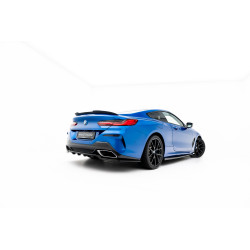MAXTON DESIGN rear splitter for BMW 8 Coupe M-Pack G15 (with vertical bars), glossy black