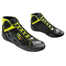 Karting shoes OMP KS-3 my2026, black/fluo yellow