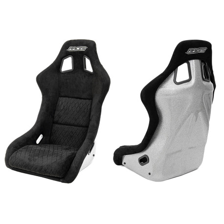 Sport seats without FIA approval Racing seat RACES Glitter Silver - siz. L | races-shop.com