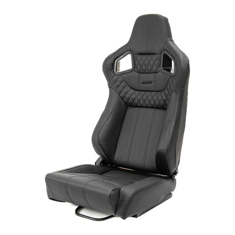 Sport seats without FIA approval - adjustable Racing seat RACES Diamond Black | races-shop.com