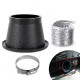 Universal RACES Universal air intake duct (Round) - Carbon look | races-shop.com