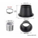 Universal RACES Universal air intake duct (Round) - Carbon look | races-shop.com