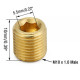 Plugs Brass blanking plug M10x1,0 - male | races-shop.com