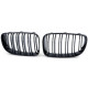Outlet RACES grille (Double Bar Performance) for BMW E81 E82 E87 E88 LCI, gloss DAMAGED | races-shop.com
