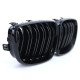 Outlet RACES grille (Double Bar Performance) for BMW E81 E82 E87 E88 LCI, gloss DAMAGED | races-shop.com