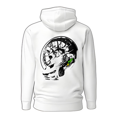 Hoodies and jackets HGK hoodie Drift Shuttle, white | races-shop.com