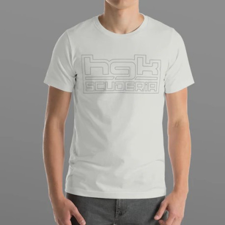 T-shirts HGK t-shirt SCUDERIA front print, light grey | races-shop.com