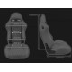 Sport seats without FIA approval - adjustable Racing seat RACES Confetti | races-shop.com