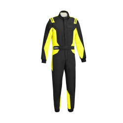 FIA racing suit SPARCO SPRINT S ADVANCED, black/fluo/yellow