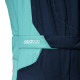 Suits FIA race suit Sparco SPRINT A ADVANCED-ASY, navy blue/sea green | races-shop.com