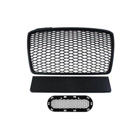 Outlet Grill Audi A4 B7 RS-Style Black 04-08 DAMAGED | races-shop.com