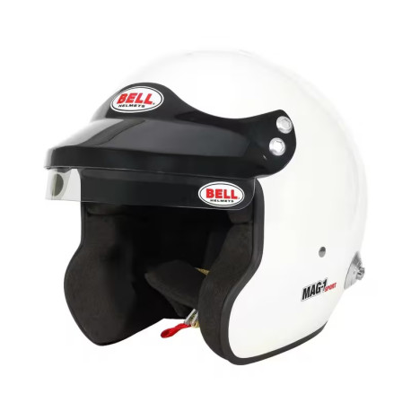 Open face helmets Helmet BELL MAG-1, white (HANS) | races-shop.com