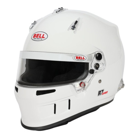 Full face helmets Helmet BELL RS7 SPORT, white (HANS) | races-shop.com