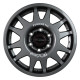 Aluminium wheels Hubcap (C70) Dakar 6×139.7, with fixing hooks and EVO Corse matt black badge (L32) ø70 | races-shop.com