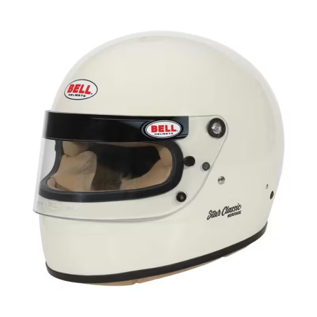 Full face helmets FIA full-face race helmet BELL STAR CLASSIC, white | races-shop.com